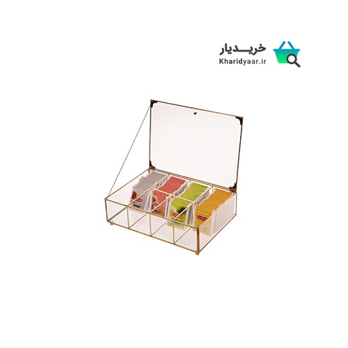 خرید ۴۵ مدل جعبه پذیرایی شیک چوبی و شیشه ای برای دمنوش و چای