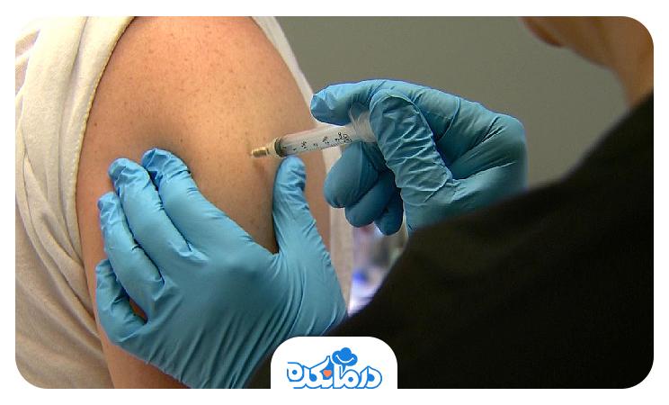 تصویر واکسن زدن به بازو